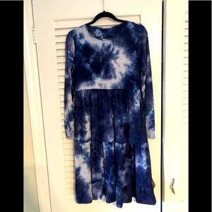 Japparel NYC tiered tie dye dress